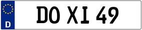 Truck License Plate